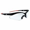 Cordova MACHINIST PRO BLACK FRAME, CLEAR LENS, DUAL WRAP-AROUND LENS, BAYONET TEMPLES WITH TPR EMP10S